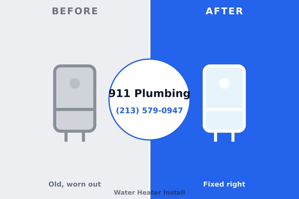 Before and after: plumbing company Union City, NJ